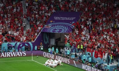 Marruecos dio otra sorpresa en el Mundial de Qatar tras ganarle hoy a Bélgica por 2-0 y convertirse en el líder del Grupo F
