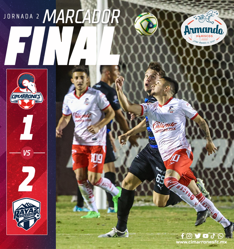Raya2 Expansión consiguió su primer triunfo del Clausura 2023, al vencer 2-1 a los Cimarrones de Sonora en el partido de la jornada 2.