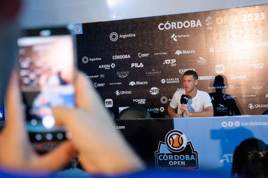 Diego Schwartzman (28° del ranking ATP), máximo preclasificado de la quinta edición del Córdoba Open, brindó una conferencia de prensa