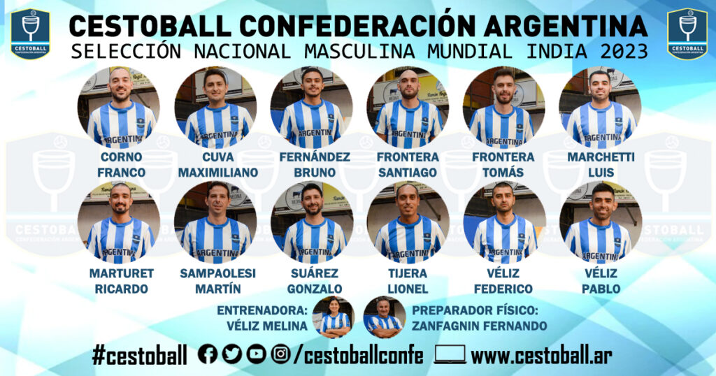 Los seleccionados argentinos masculino y femenino de cestoball tienen sus respectivas listas confirmadas para asumir la Copa del Mundo