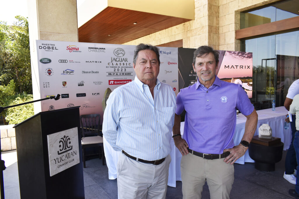 El Lic. Emilio Díaz Castellanos, Fundador y Presidente del Consejo de Administración del Yucatan Country Club, dio la bienvenida a la presentación del tan esperado XII Torneo de Aniversario Jaguar Classic