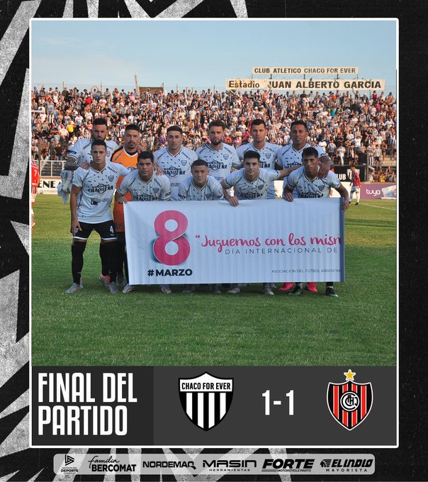 Chacarita empat con Chaco For Ever y no llega a liderar la zona B