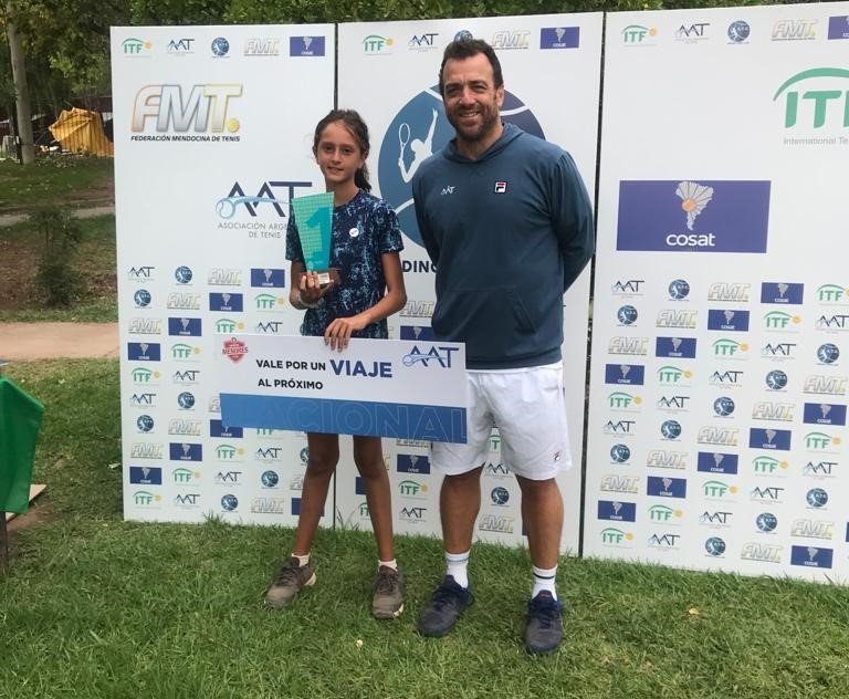 Florencia Mardones se consagró esta mañana campeona del Nacional de tenis que se llevó a cabo en la ciudad de Mendoza
