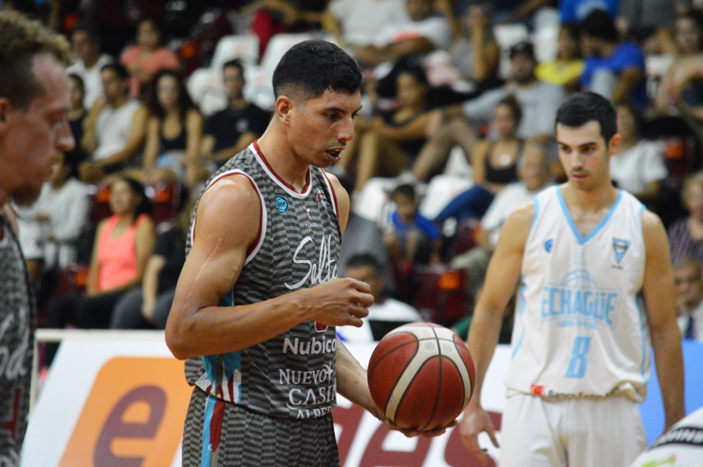 Otro duro choque afrontó Salta Basket en su casa, esta vez frente a Echagüe de Paraná, Entre Ríos, y en ese pleito deportivo el triunfo para el local por 83-74