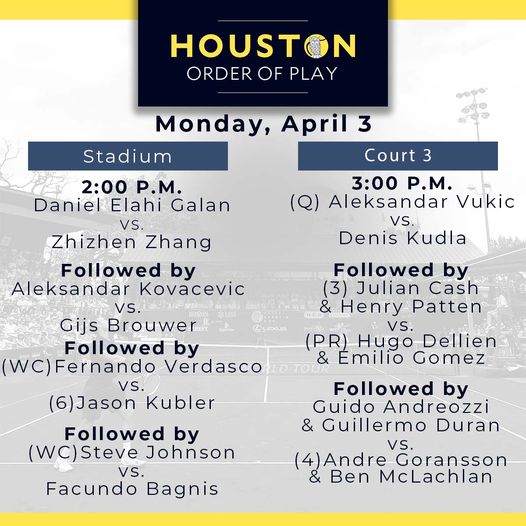 Juan Manuel Cerúndolo y Tomás Etcheverry se enfrentarán entre sí en partido válido por la primera ronda del ATP 250 de tenis de Houston