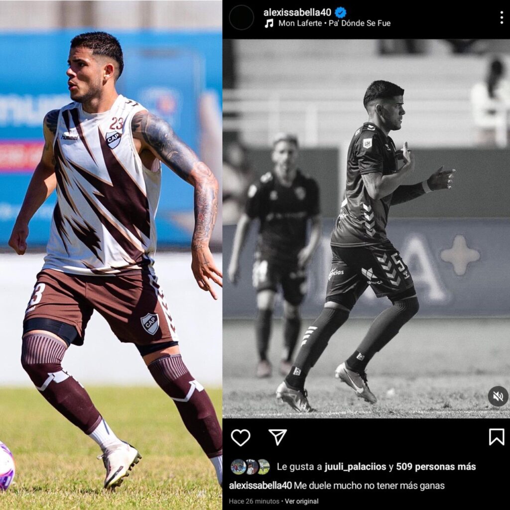 El entrenador de Platense, Martín Palermo, destacó hoy que están "acompañando" al mediocampista Alexis Sabella, quien publicó fotos con frases preocupantes en las redes sociales en relación a su estado de ánimo ("Me duele mucho no tener más deseo") por sumar pocos minutos en cancha.