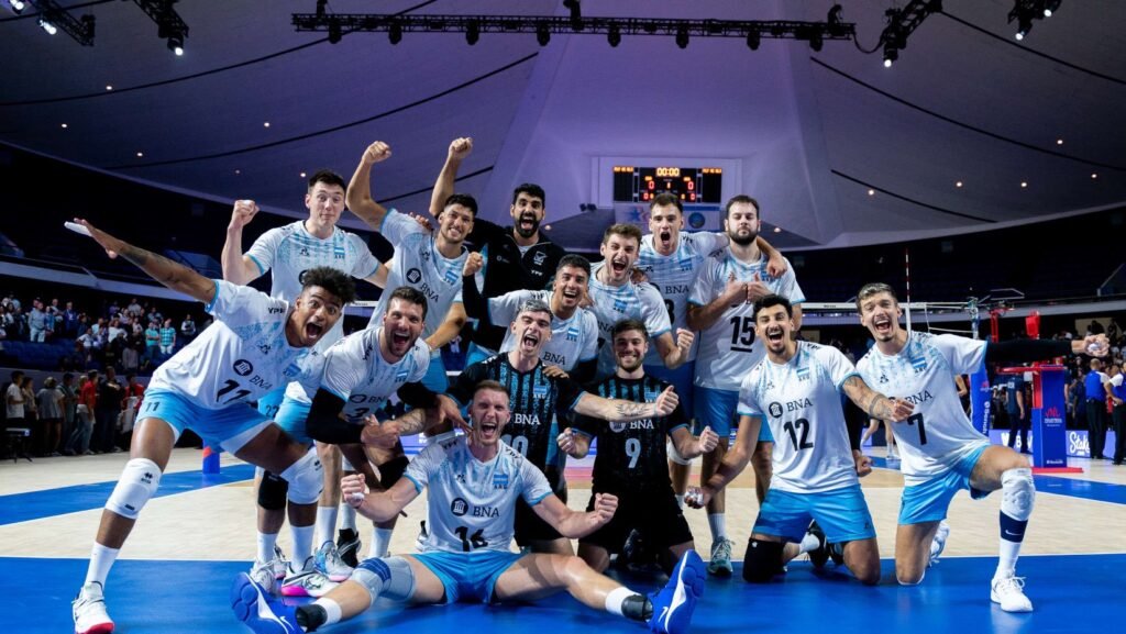 Argentina suma triunfo en la tercera ventana de la Liga de las Naciones de vóleibol - 