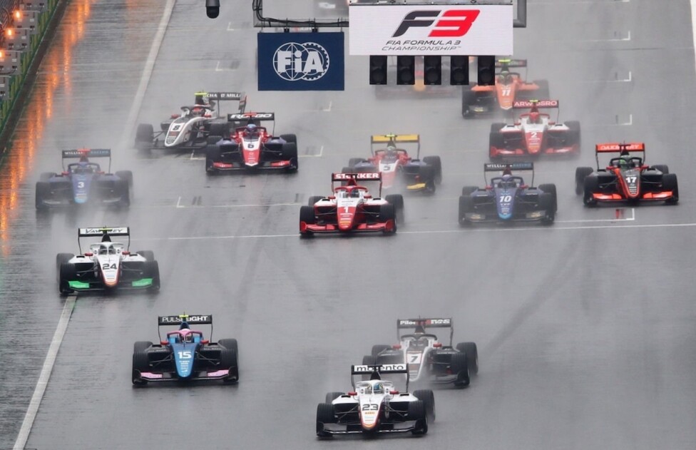 Colapinto complicado en el Sprint bajo la lluvia en la F3