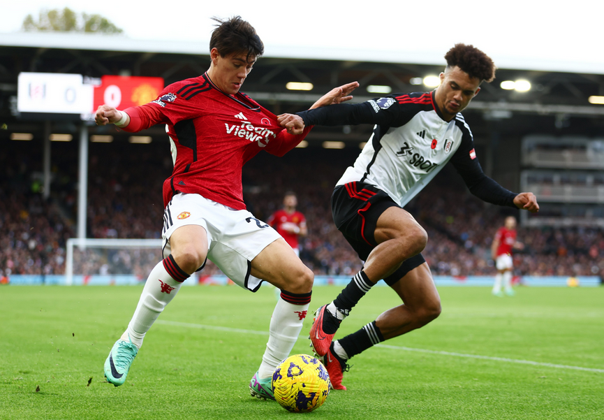 Manchester United, con Garnacho de titular, le ganó a Fulham en la Premier