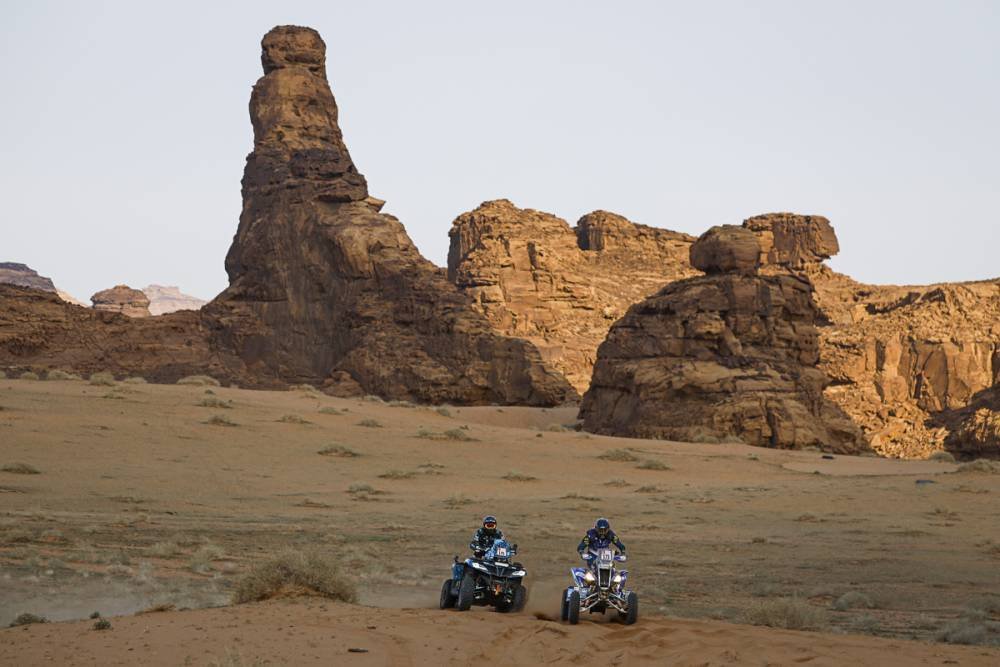 Los argentinos Moreno Flores y Andújar se ubican al frente del Dakar en quads