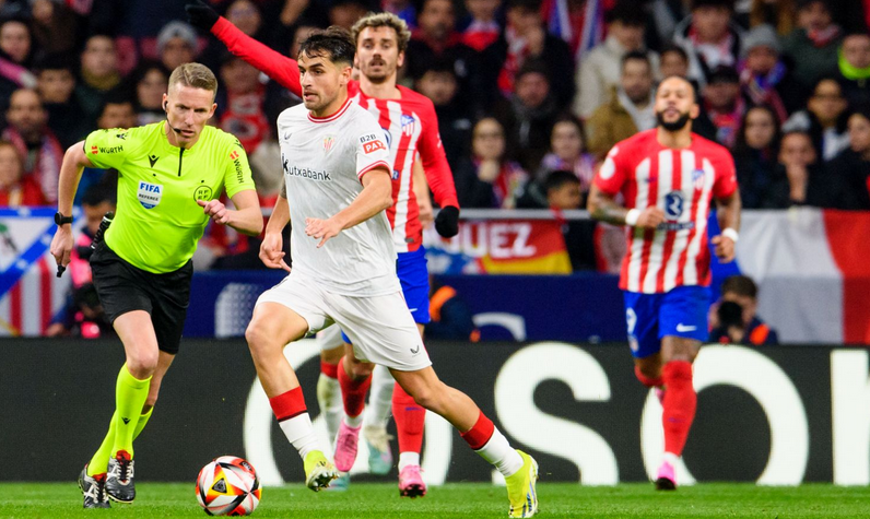 Atlético de Madrid perdió con Athletic de Bilbao la semifinal de ida de la Copa del Rey