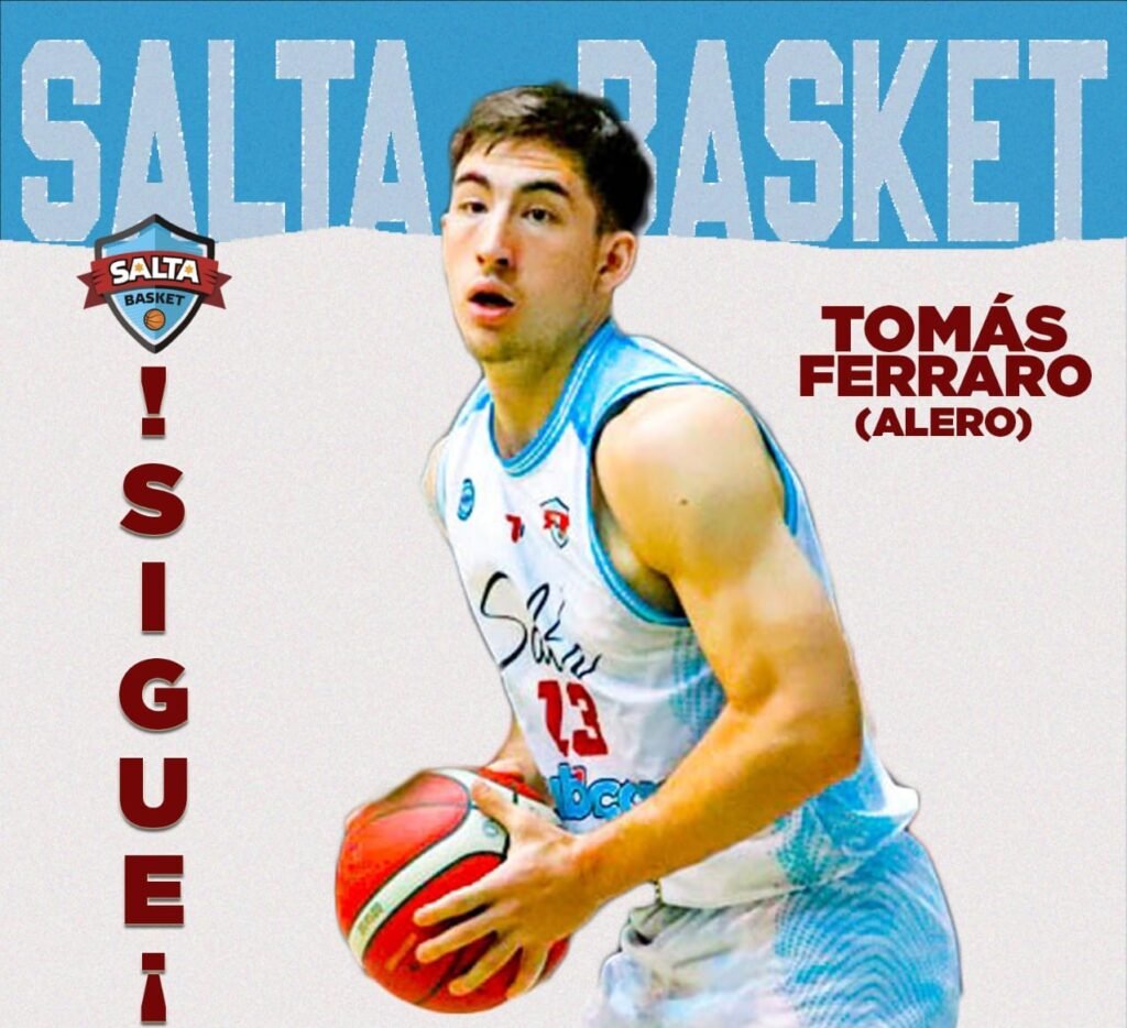 Tomás Ferraro y Joaquín Raffaelli uno que sigue y otro que llega a Salta Basket