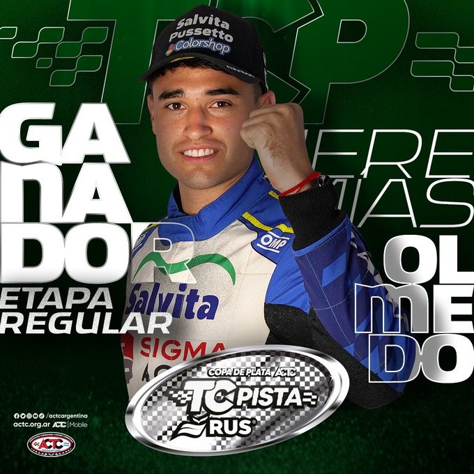 Jeremías Olmedo fue el primero en la etapa regular del TC Pista
