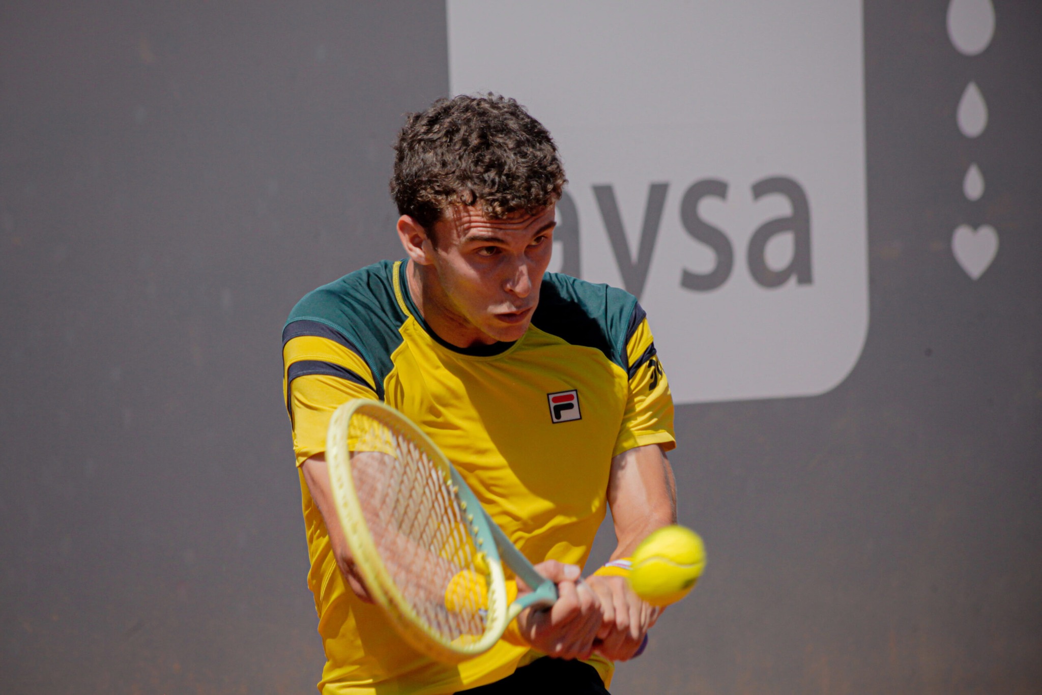 Juan Manuel Cerúndolo, actual número 206 del ranking ATP, se lució en la primera ronda del YPF Buenos Aires Challenger