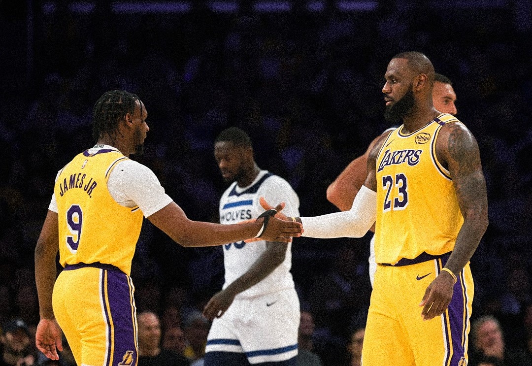 LeBron y Bronny James Hacen Historia en el Inicio de Temporada de los Lakers