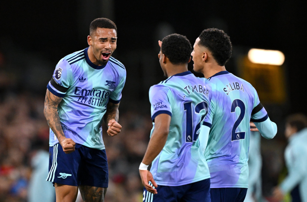 Gabriel Jesús rompe su sequía y firma un doblete en la goleada del Arsenal al Crystal Palace