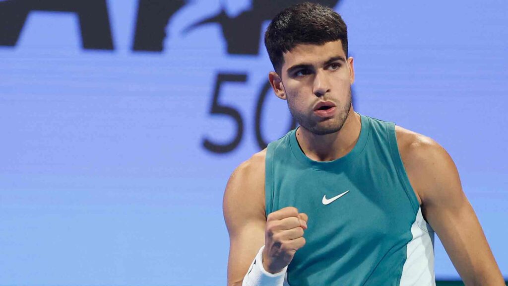 Carlos Alcaraz debuta con triunfo en el ATP 500 de Doha ante Marin Cilic