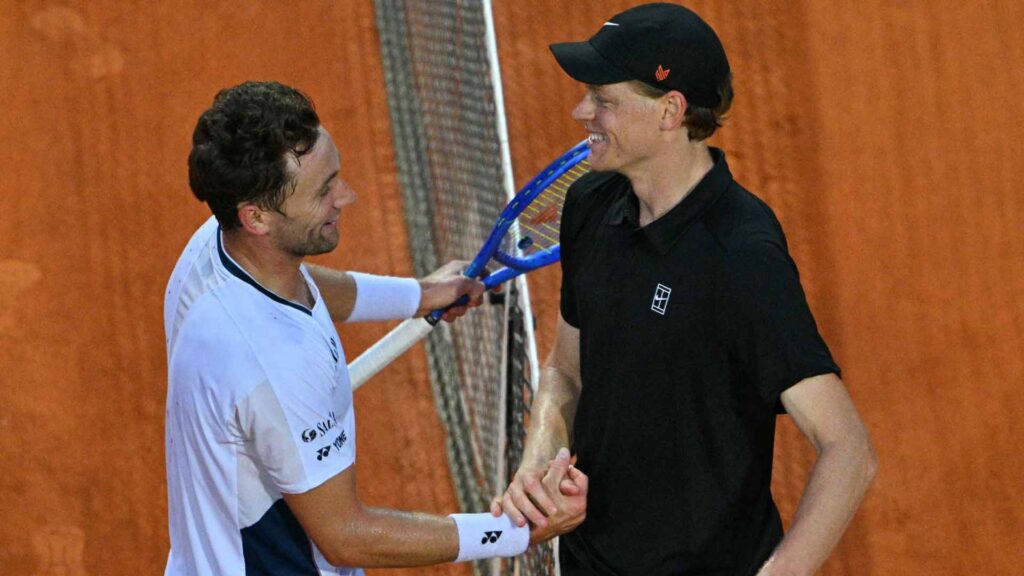 Jannik Sinner en semifinales del Masters 1000 de Roma 2025
