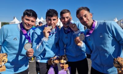 Plata en cuatro sin timonel masculino: El M4- argentino logró la medalla de plata en ASU2025 tras una reñida final en la Bahía de Asunción.