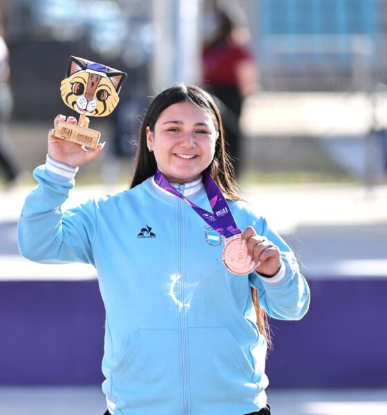 Morena Domínguez logró la medalla de bronce en skateboarding street femenino y sumó otra presea para Argentina en ASU2025.