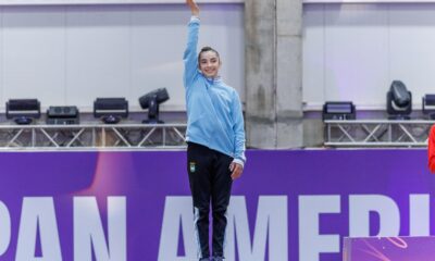 La gimnasta pilarense Julieta Lucas brilló con una medalla de plata en gimnasia artística en Asunción 2025.