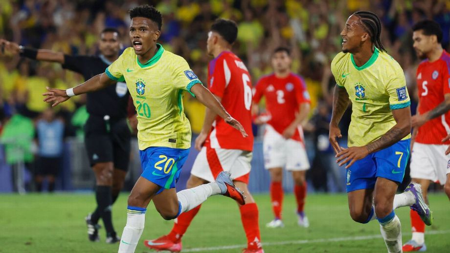 Brasil brilló en el Maracaná y bailó 3-0 a Chile, que quedó hundido en la tabla.