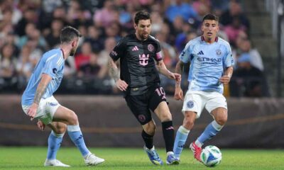 Doblete y asistencia de Messi en la goleada del Inter