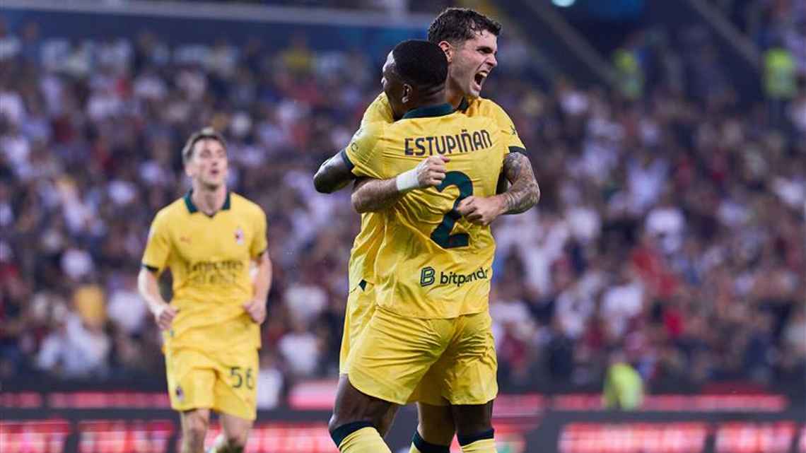 Con una actuación estelar de Pulisic, el Milan venció 3-0 al Udinese en la jornada completa de la Serie A, mientras que Cremonese y Hellas Verona empataron 0-0.