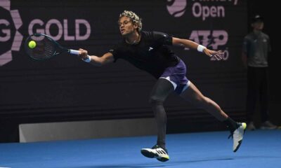 Gabriel Diallo debutó con victoria en el Almaty Open 2025 y ya está en segunda ronda junto a Marozsan, Moutet y Duckworth.