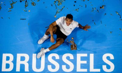 Felix Auger-Aliassime vence a Jiri Lehecka 7-6(2), 6-7(6), 6-2 y se consagra campeón del ATP de Bruselas, logrando su séptimo título indoor y octavo en el circuito.
