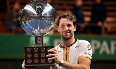 Casper Ruud hace historia en Estocolmo al ser el primer noruego campeón del BNP Paribas Nordic Open tras vencer a Humbert 6-2, 6-3.