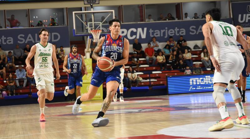 Victoria de Quimsa frente a Atenas 102-66 con Lema como figura destacada en el Estadio Ciudad. La Fusión volvió a su mejor nivel