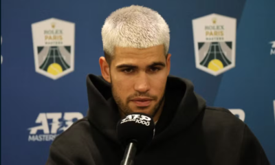 Carlos Alcaraz tras su eliminación en París