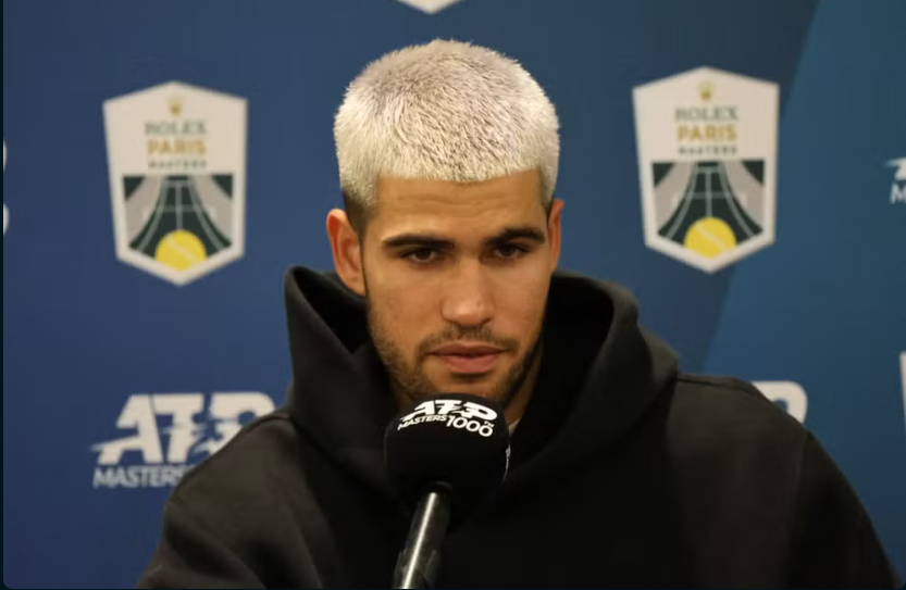 Carlos Alcaraz tras su eliminación en París