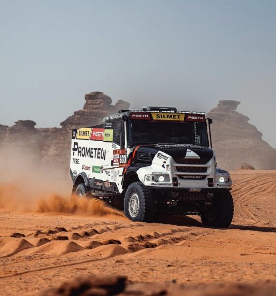 Martin Macík logró su segunda victoria en camiones en el Dakar 2026 y amplió la ventaja sobre Mitchel Van Den Brink rumbo a Hail.