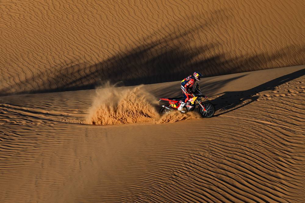Previa de la Etapa 10 del Dakar 2026 en Bisha (maratón): dunas largas y presión. Sanders lidera, Brabec lo sigue a 1’53’’ tras la Etapa 9.