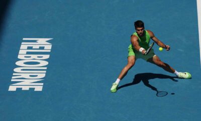 Carlos Alcaraz sigue sin perder un set en Australia: el N°1 del mundo venció a Tommy Paul, avanzó a cuartos donde enfrentará a De Miñaur