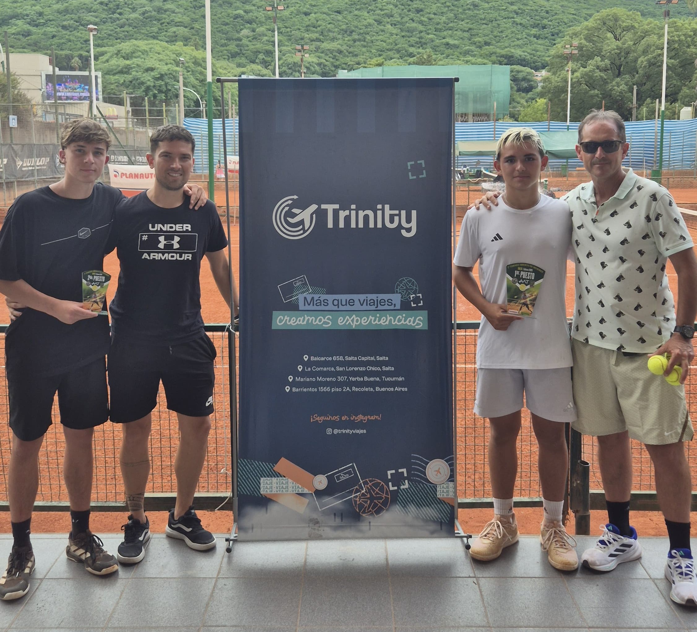 Los tenistas salteños tuvieron una destacada actuación en el 1° Torneo Abierto de Menores 2026, logrando títulos y podios en singles y dobles