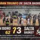 Salta Basket derrotó 73-62 al puntero San Isidro en el Delmi y volvió al triunfo en la Liga Argentina tras cuatro derrotas consecutivas.