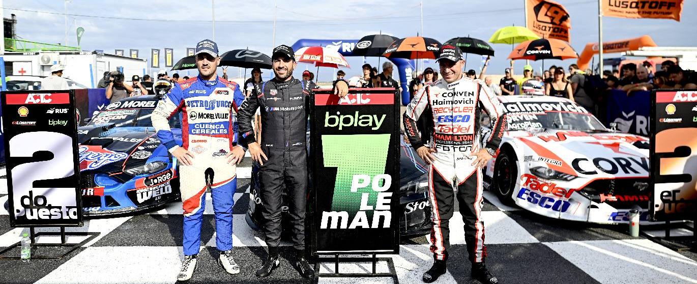 Julián Santero logró la pole con BMW en el Turismo Carretera en Viedma y largará adelante en las series. Jeremías Olmedo buscará avanzar