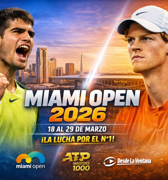 Miami Open 2026: Alcaraz y Sinner lideran un Masters 1000 clave en la lucha por el N°1. Previa completa, cuadros y análisis.