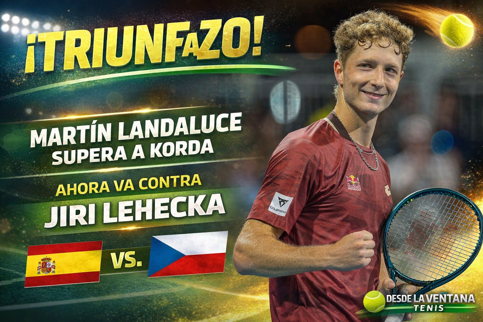 Martín Landaluce remontó ante Korda, llegó a cuartos en Miami y ahora va por Lehecka en una semana histórica.
