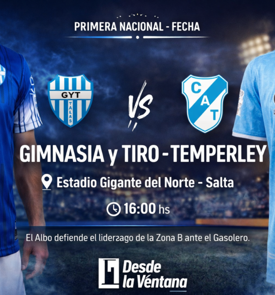 Gimnasia y Tiro recibe a Temperley en el Gigante del Norte. El Albo llega con puntaje ideal y busca extender su gran racha.
