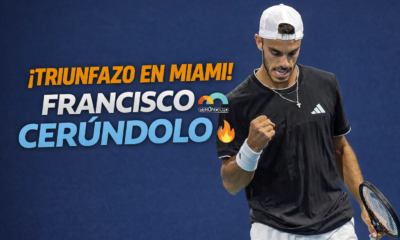 Cerúndolo venció a Medvedev en Miami por 6-0, 4-6 y 7-5, avanzó a octavos y sueña con seguir haciendo historia.