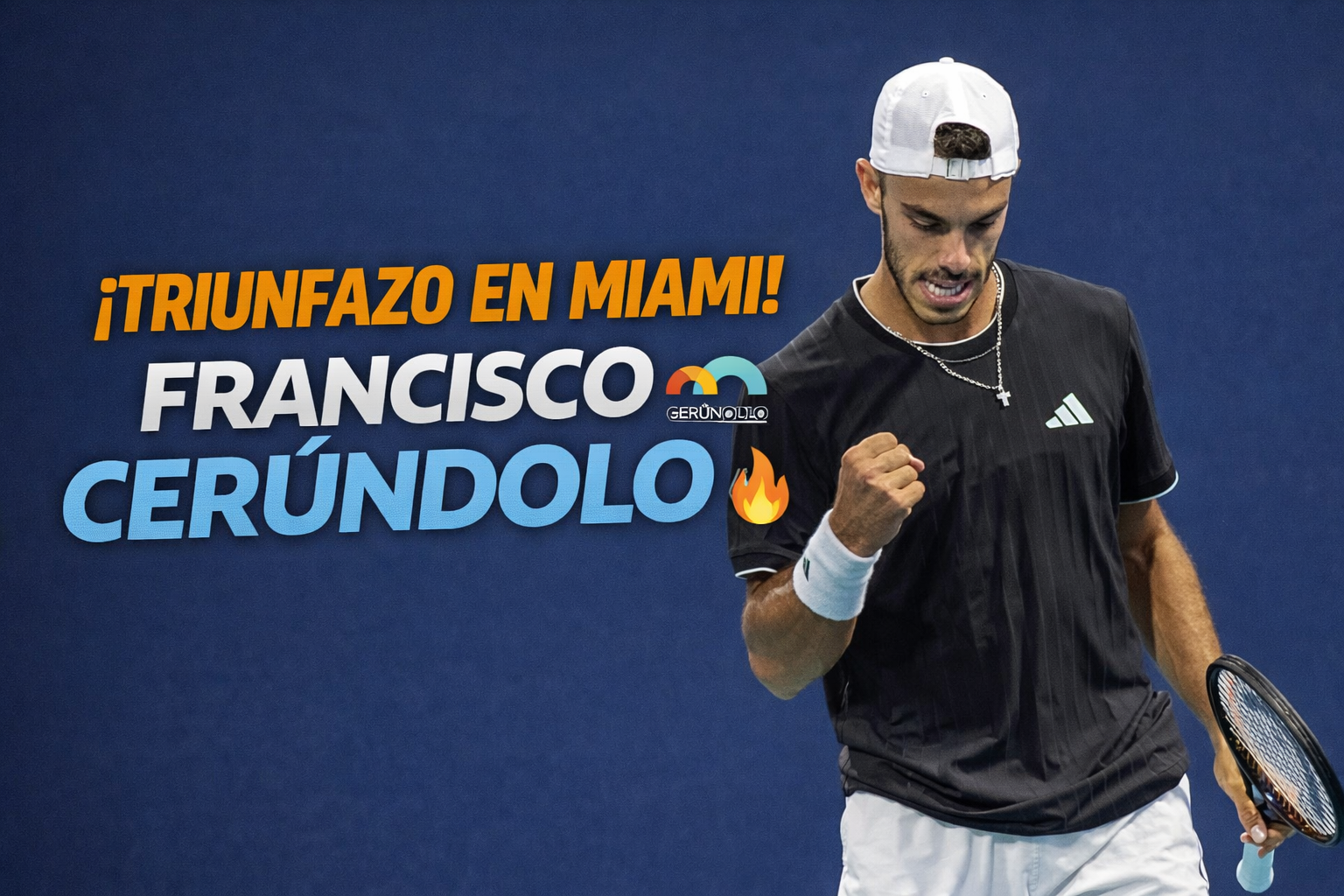 Cerúndolo venció a Medvedev en Miami por 6-0, 4-6 y 7-5, avanzó a octavos y sueña con seguir haciendo historia.