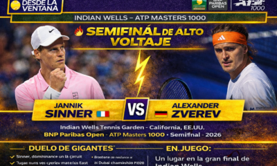 Sinner y Zverev se enfrentan en la semifinal de Indian Wells. El italiano domina el historial reciente y busca otra final del Masters 1000.