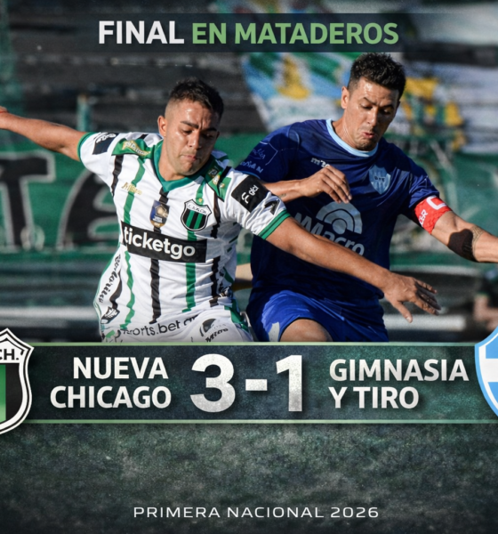 Gimnasia y Tiro perdió 3-1 con Nueva Chicago en Mataderos por la fecha 6 de la Primera Nacional 2026. Crónica, goles, análisis