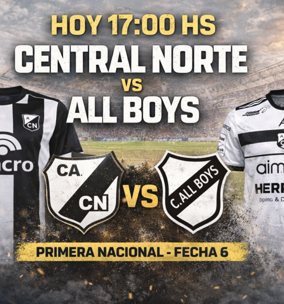 Central Norte recibe a All Boys en Salta por la Primera Nacional 2026. Hora, TV, formaciones probables, cómo llegan ambos equipos