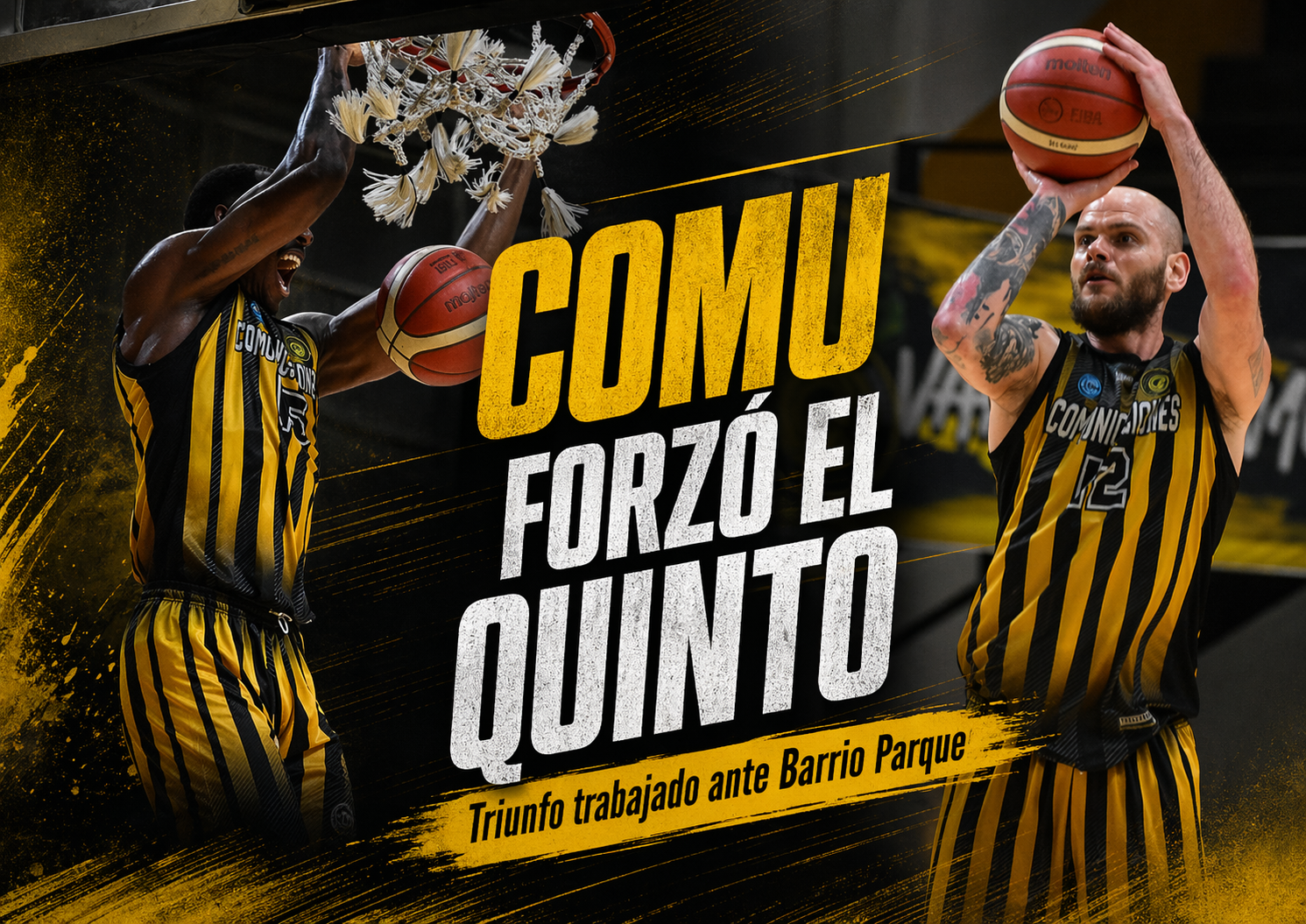 Comunicaciones derrotó 92-84 a Barrio Parque en Mercedes, igualó 2-2 la serie y forzó un quinto partido decisivo en Córdoba.