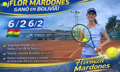 Florencia Mardones buscará este jueves el pase a cuartos de final en Santa Cruz de la Sierra ante la brasileña Luiza Viesi Santoro Pereira